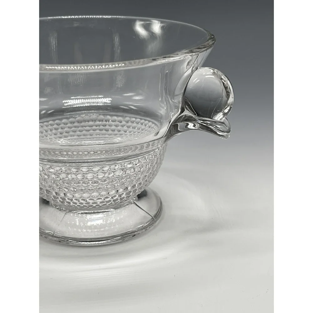 Duncan Miller Teardrop Mayonnaise Bowl‎ or Sugar Clear Glass 4